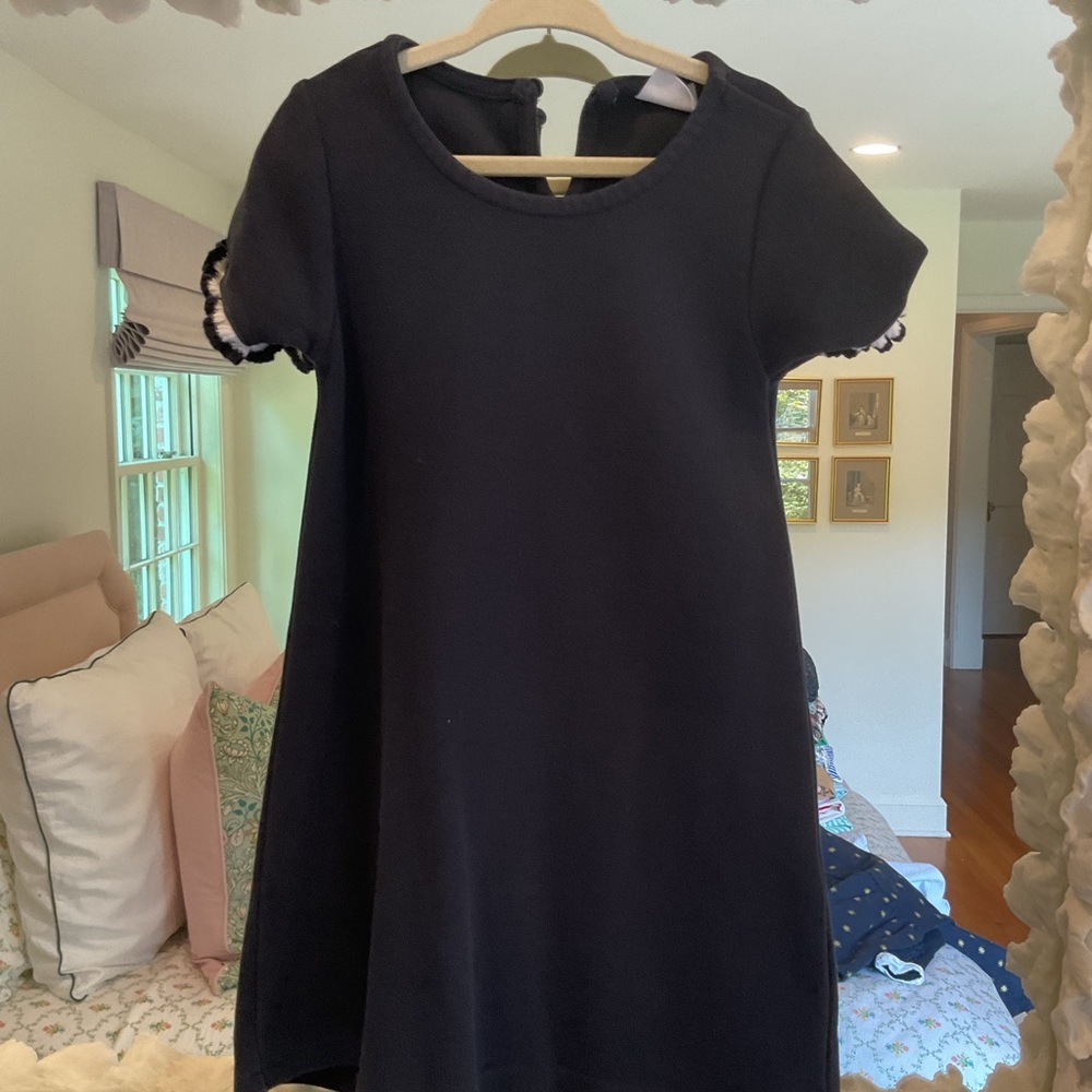 Zara Blue Puff Sleeve A-Line Dress